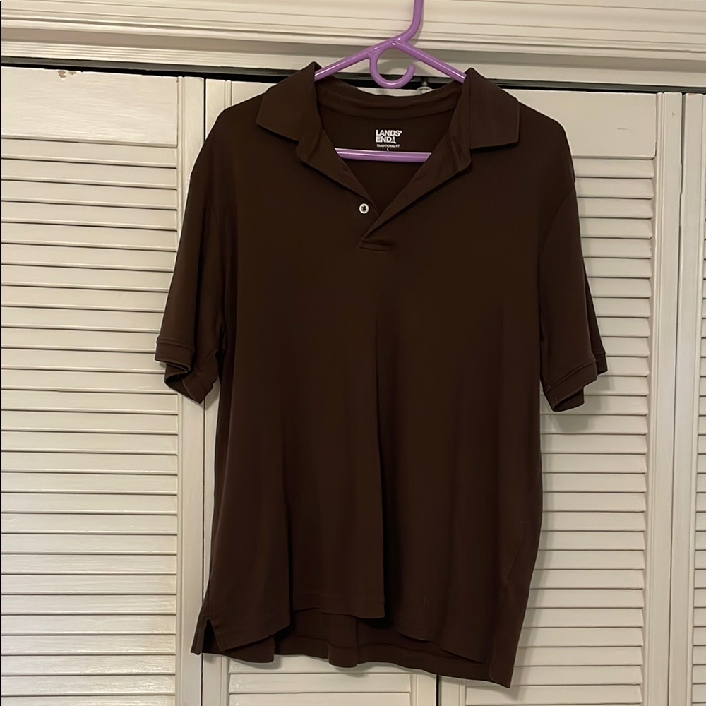 Men’s Lands End Traditional Fit Polo Size Large